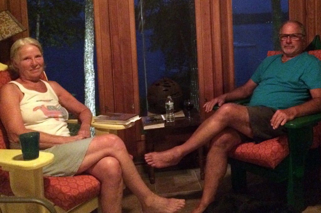 Ruth and Harold Kowlan, at their home on Thompson Lake, responded quickly to Thursday's boat crash.
She saw the accident and called 911while he went out in his speedboat to pick up five people in the water, with help from a paramedic visiting from New York.
Noel K. Gallagher/Staff Writer