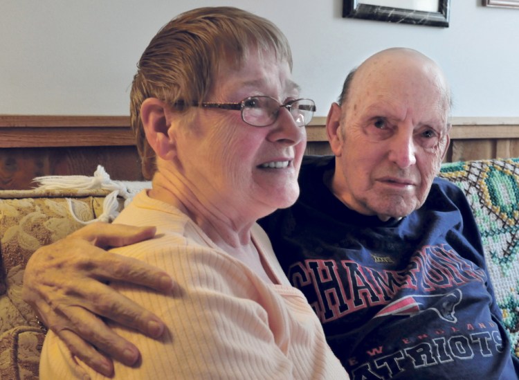 Dottie and David Shorey speak about the hospice care David receives at their home in Palermo recently. Hospice Volunteers of Waterville Area are in need of trained direct care volunteers.