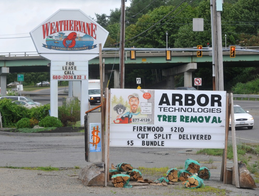 The Weathervane Restaurant and a former car wash and arborist building on Kennedy Memorial Drive, both owned by Marden’s, may see development soon.