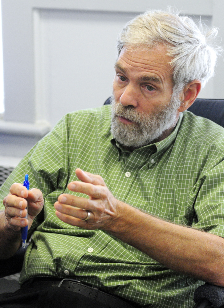 Neill Miner, project director for the Alliance for Substance Abuse Prevention, speaks during an interview on Friday at the Augusta Police Department.