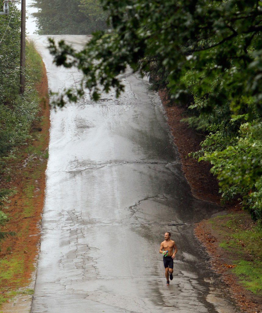 Barclay Oudersluys says his cross-country run for charity, called Project Gump, has been a mental test.
Gregory Rec/Staff Photographer