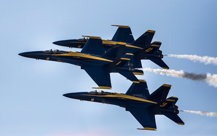 The Blue Angels, who last appeared in Maine in 2015, are scheduled to return to Brunswick in August 2017.
Whitney Hayward/Staff Photographer