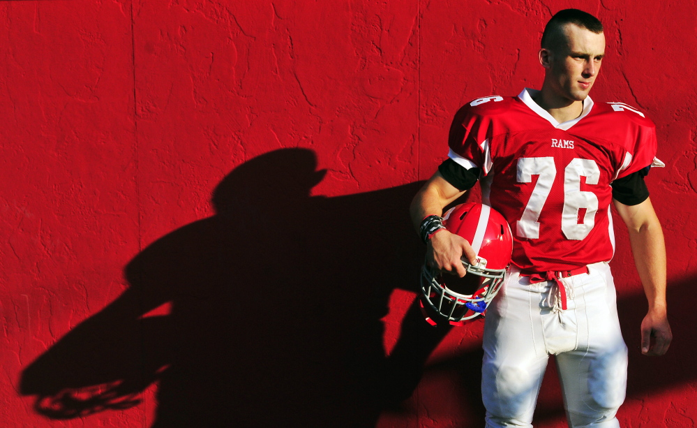 Staff photo by Joe Phelan 
 Benaiah Willhoite poses at Alumni Field in Augusta last Friday.