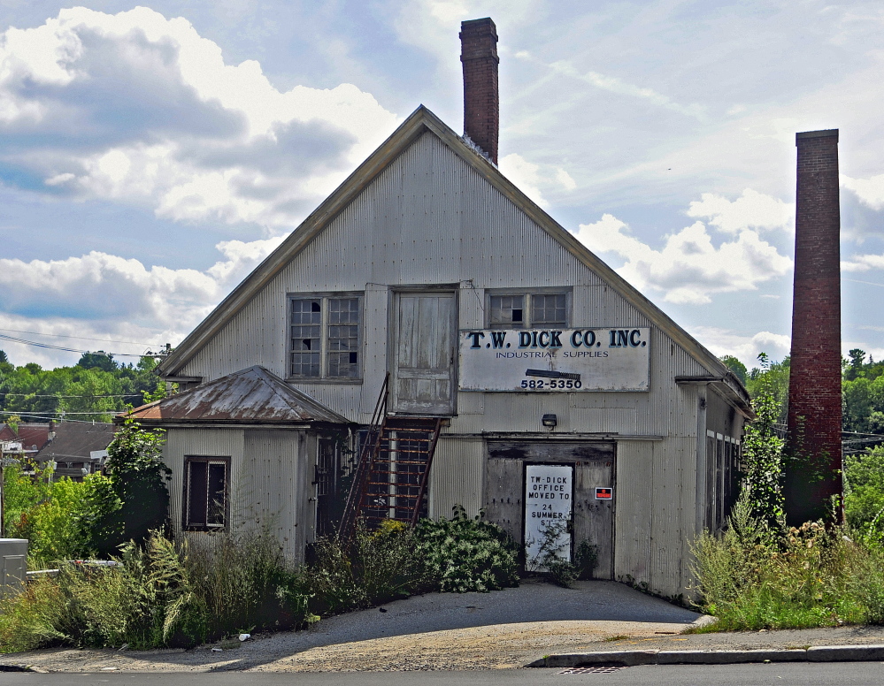 The potential redevelopment of the blighted former T.W. Dick Co. properties near Cobbossee Stream in Gardiner will be discussed by city council Wednesday.