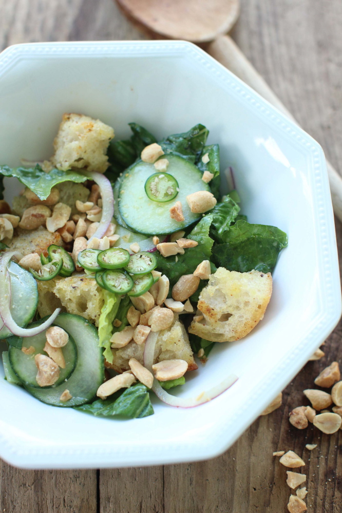 Chili cucumber bread salad
The Associated Press