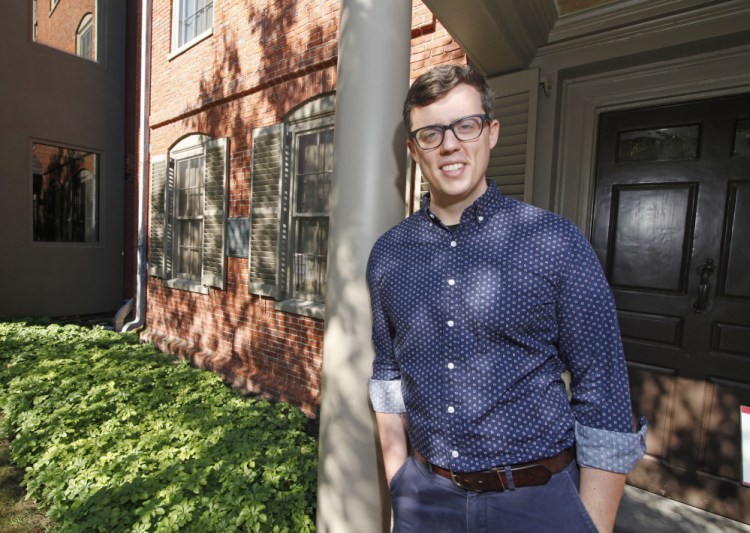 Dan D’Ippolito, communications manager at the Maine Historical Society, moved to Maine from New York City and says he appreciates the state’s lifestyle and natural beauty. “I realized that we wouldn’t be making as much money. Things are a little tight, but it’s totally worth it.”