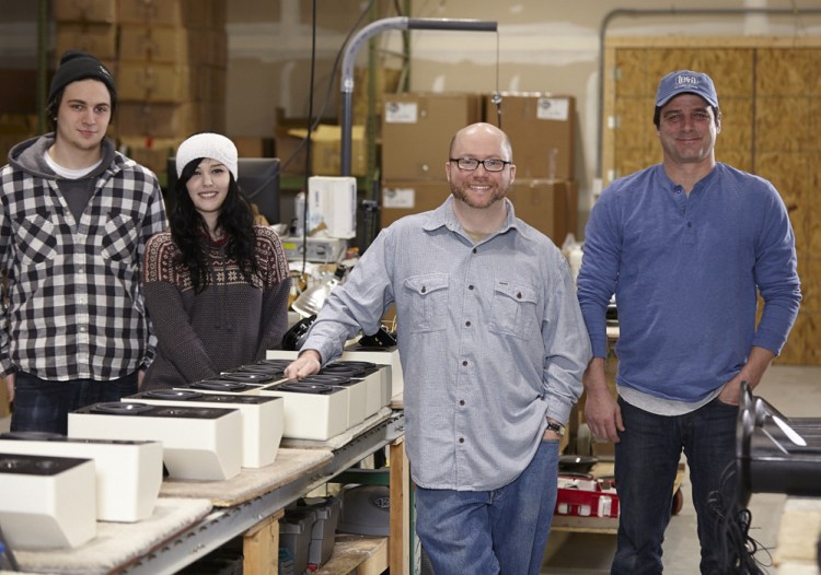 From left: Richard Schriewer, Allison Perron, James Banfield, Chris Perron.