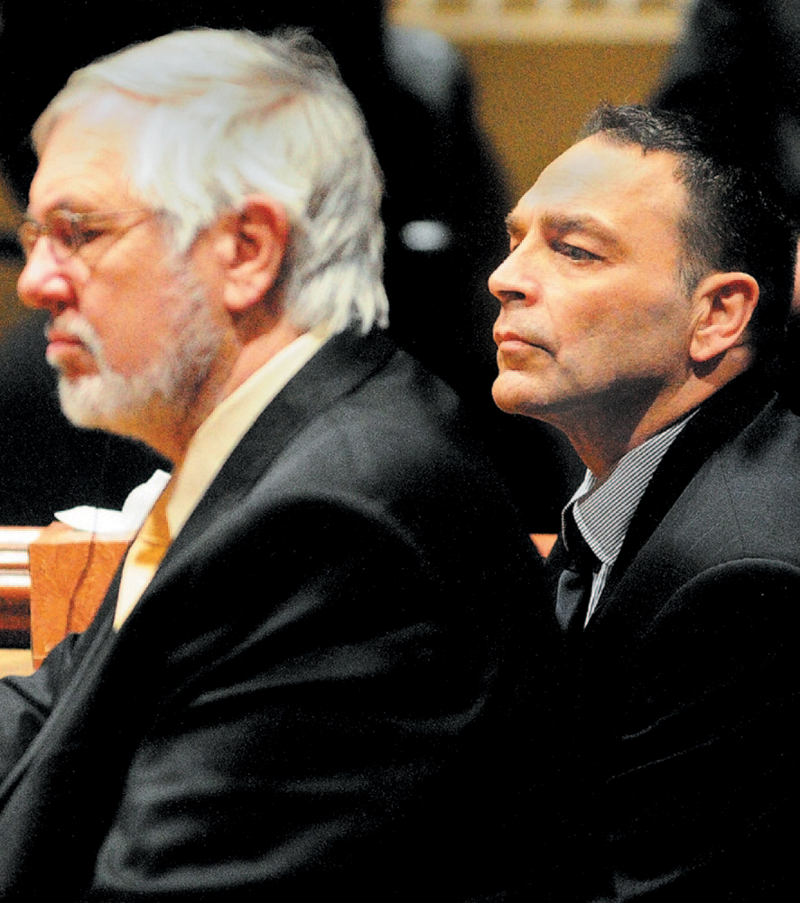 Andrews Campbell, the defense attorney for Raymond Bellavance Jr., was suspended Tuesday from practicing law for six months following complaints that he failed to adequately represent two clients and was improperly added as a beneficiary in an elderly client’s will.