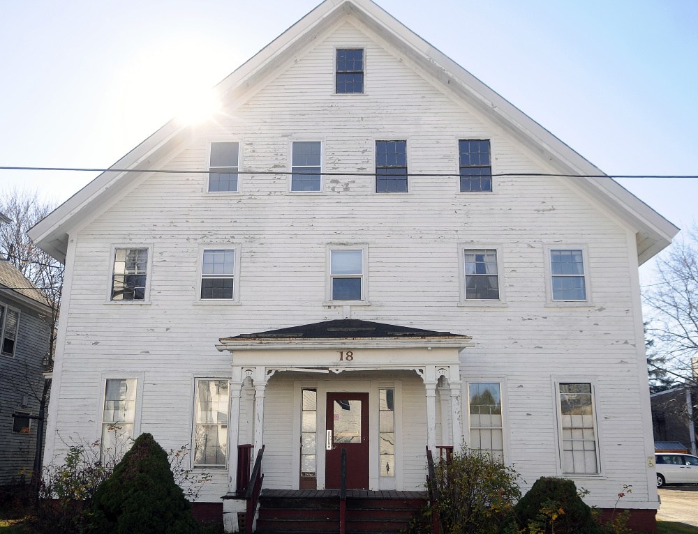 Augusta city councilors will consider adopting a 180-day moratorium on the demolition of any buildings deemed to be historic that are also within a proposed new historic preservation district. The moratorium was prompted in part by concern that a building at 18 Green St., seen here on Tuesday, could be torn down before the proposed new ordinance is enacted.