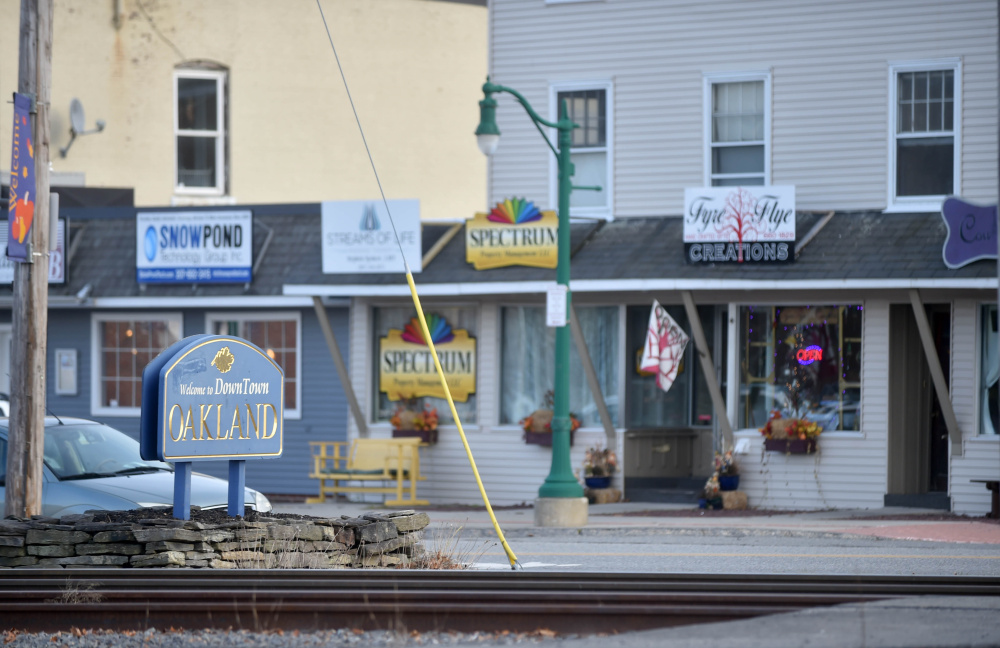 Main Street in Oakland on Saturday. The town is organizing a downtown betterment committee to develop ideas on how to bring new business to town.