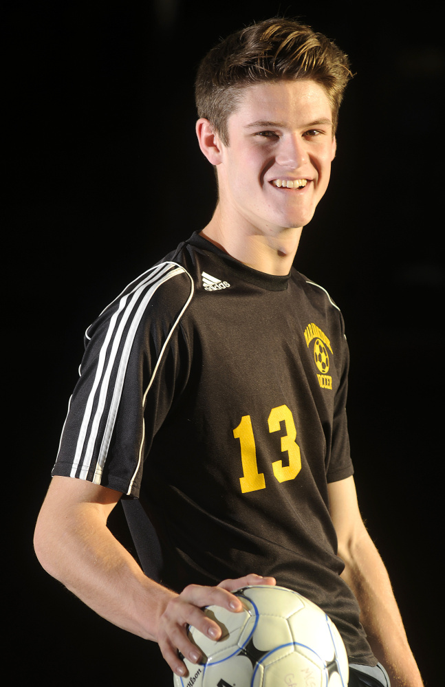 Maranacook senior Kent Mohlar is the Kennebec Journal Boys Soccer Player of the Year.