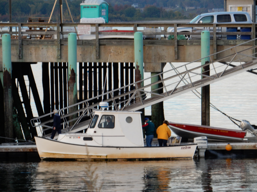 This Portland Express Water Taxi, driven by Adam Patterson,  has been missing since early Wednesday morning. 
  
 Photo courtesy of Shirley Conner