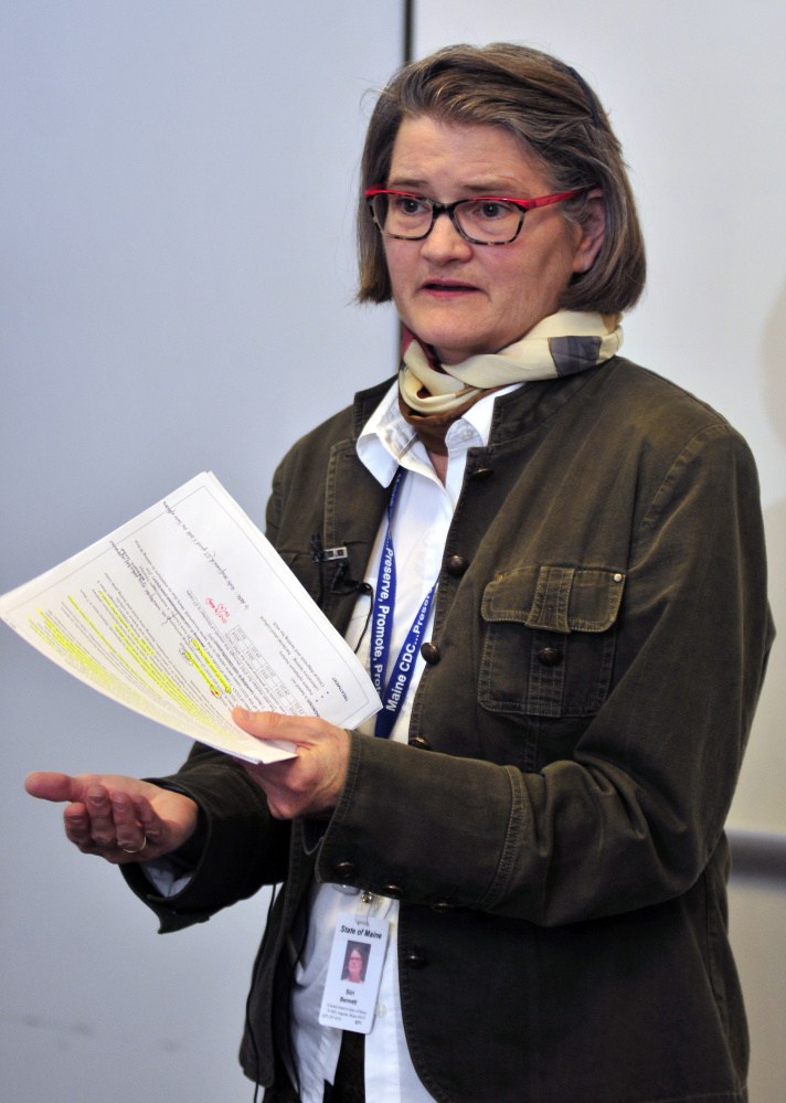 "The best way to make sure you don't get infected is to make sure you don't get mosquito bites," Dr. Siiri Bennett says. "It may not be mosquito season right this minute, but it will be here all too soon." 
File photo by Joe Phelan/Kennebec Journal
