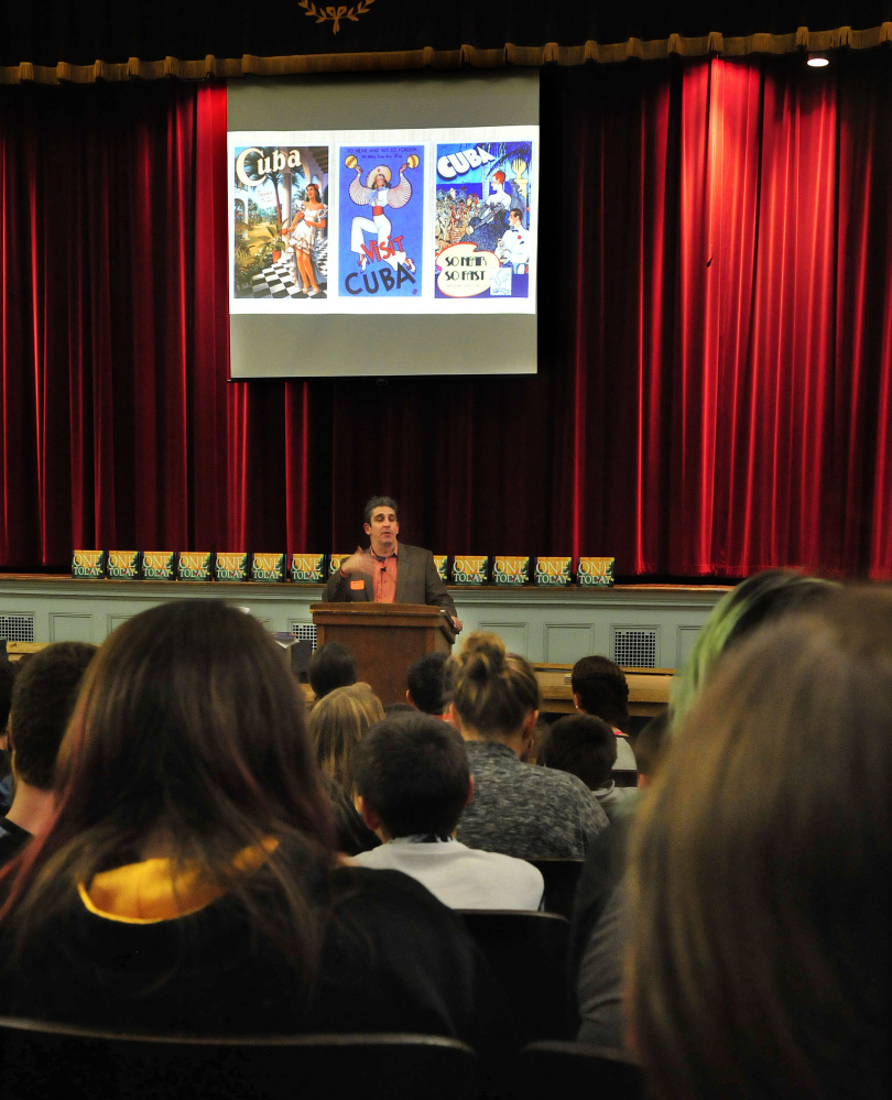 Bethel poet Richard Blanco, who delivered a poem at the 2013 presidential inauguration, was in the Waterville area Tuesday to promote a children's book adaptation of "One Today."