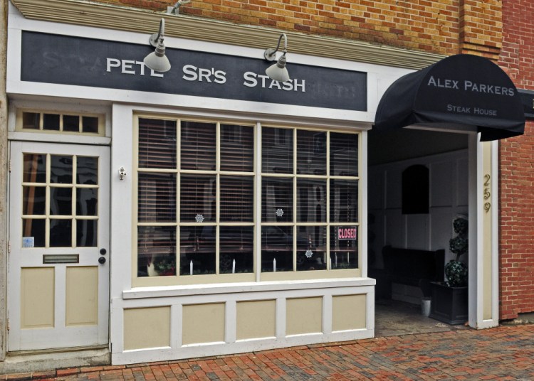 The former site of Alex Parker’s Steak House is seen Tuesday in Gardiner.