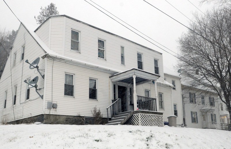 A fire at 37 Winter St. in Gardiner drove 11 people from their homes Monday night.