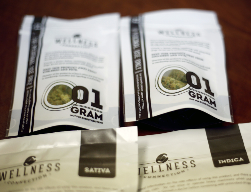 Medical marijuana products from Wellness Connection in Portland. Becky DeKeuster, director of education for Wellness Connection, said, “We’ve had a very successful dispensary program for five years now and people are becoming used to this option.” 