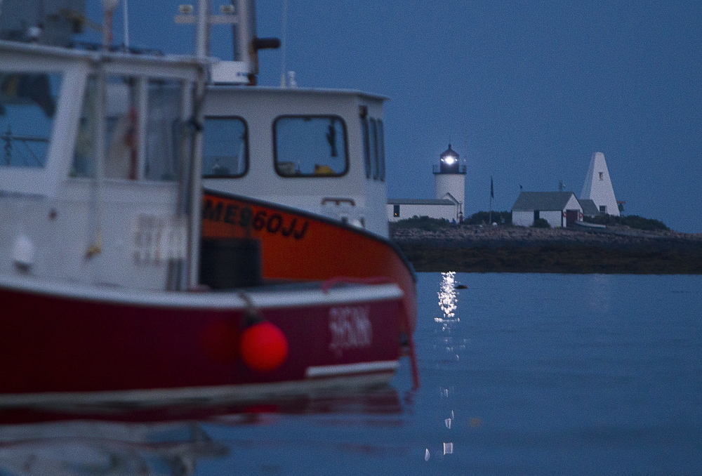 Goat Island Lighthouse off Cape Porpoise is one of the Kennebunkport Conservation Trust’s properties. The trust has worked to maintain, restoreand preserve the property.