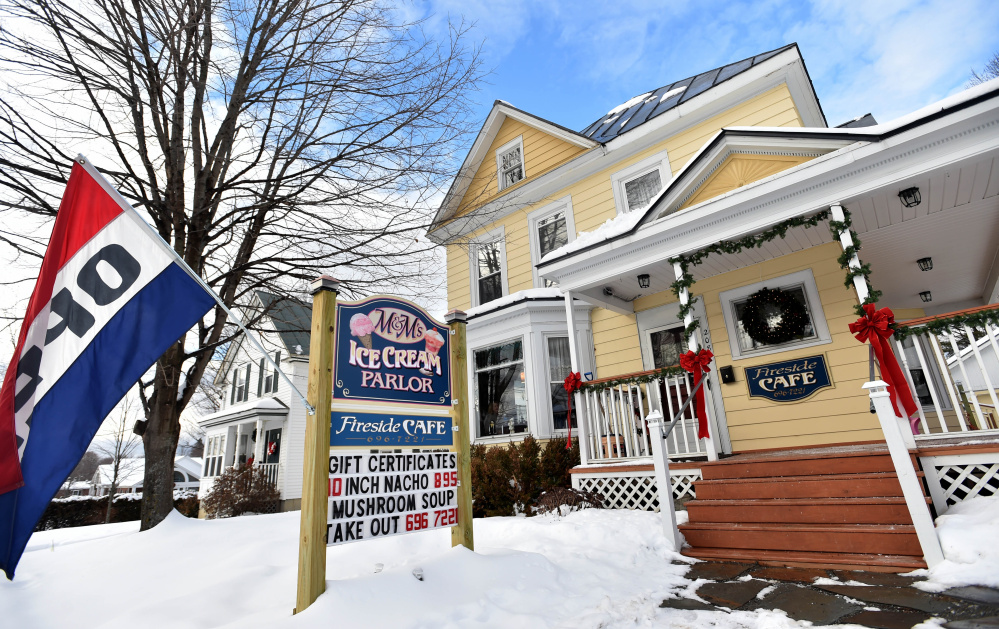 M&M’s  Ice Cream Parlor and Fireside Cafe on Main Street in Madison on Thursday.