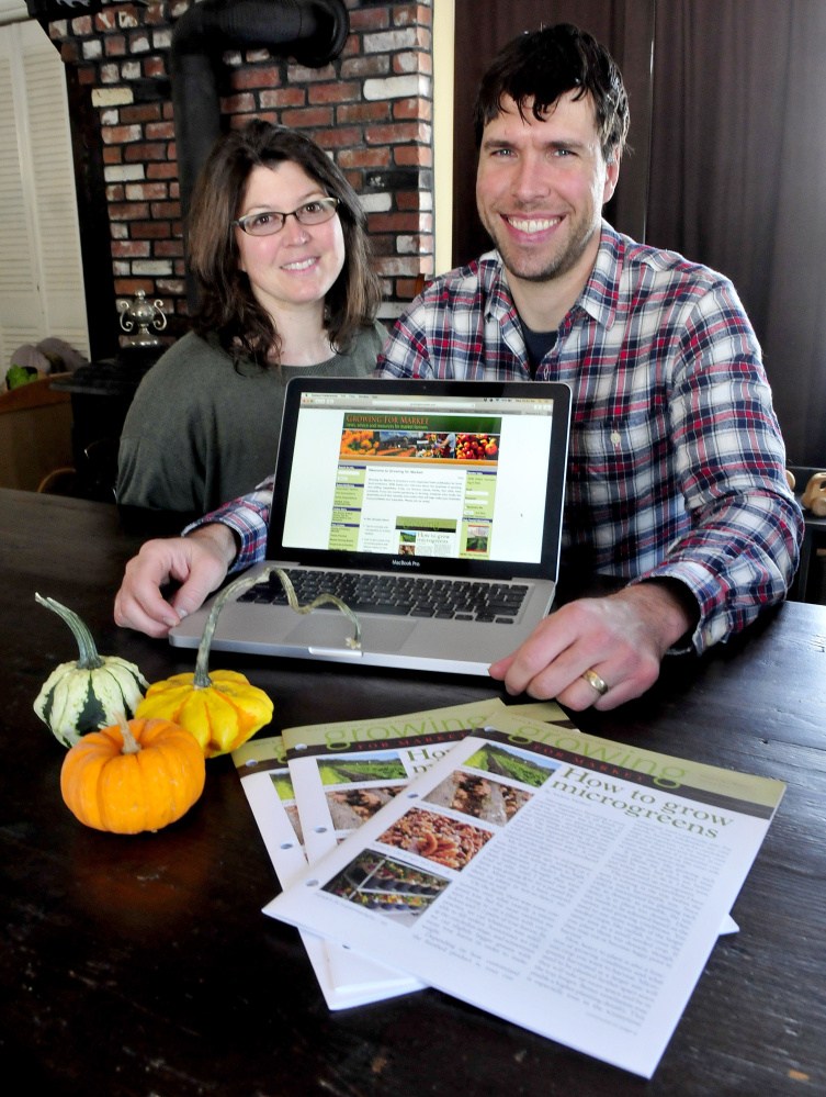 Ann and Andrew Mefferd now own “Growing for Market” magazine, which will be put together at their Cornville farmhouse.
