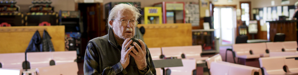 If it’s a Tuesday afternoon from September to May, Vinton Lewis, 100, of South Portland can be found at the Big 20 Bowling Lanes in Scarborough, competing in a candlepin senior league.