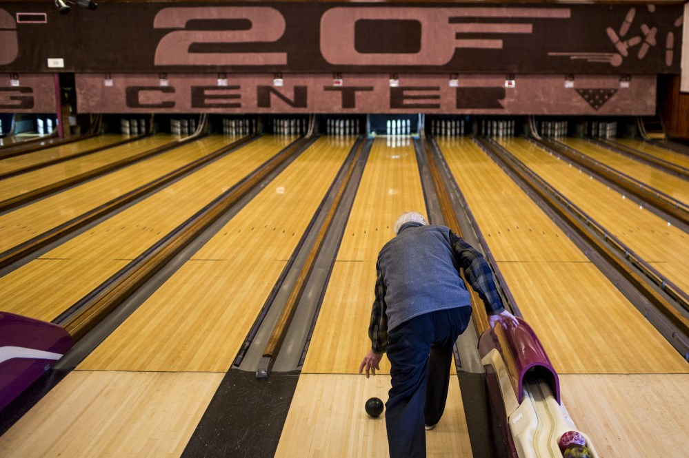 The high game for Vinton Lewis this season is 97. He beat his age last year with a 114 and said he has bowled as high as 124.