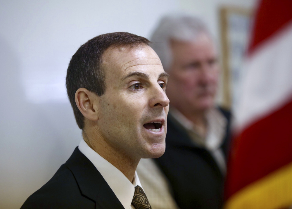 Scarborough Deputy Police Chief David Grover announces Friday that police arrested a 17-year-old boy in connection with the shooting of 47-year-old Bruce Glidden in his home early Monday morning.