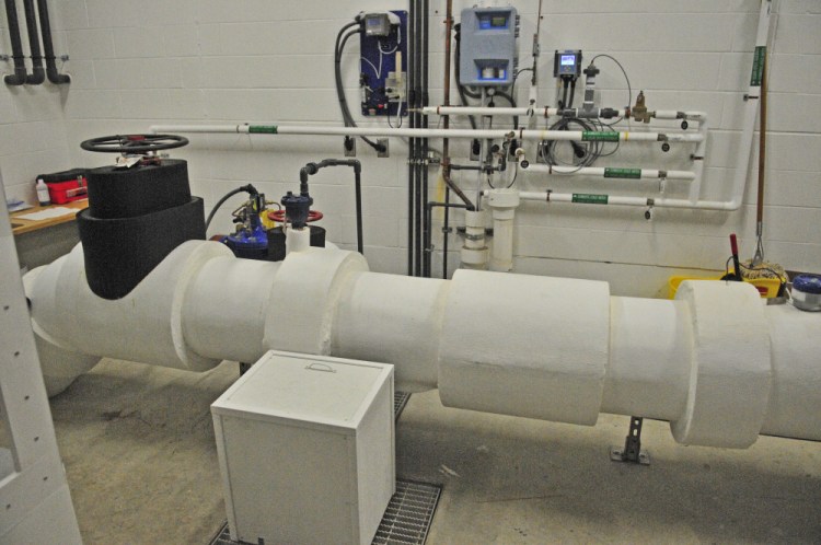 This photo taken on Friday shows the water treatment plant that serves the Greater Augusta Utilities District west side wells.