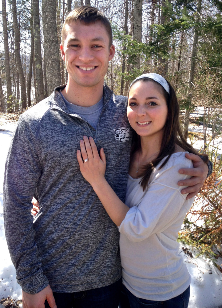 Katelyn Massey and Nick DeBlois, of Waterville, got an unexpected gift from a woman who sat behind them in church on Valentine’s Day. The woman slipped money into DeBlois’ hand and told him to take Massey out to lunch, as they reminded her of her and her husband who died recently after 61 years of marriage.