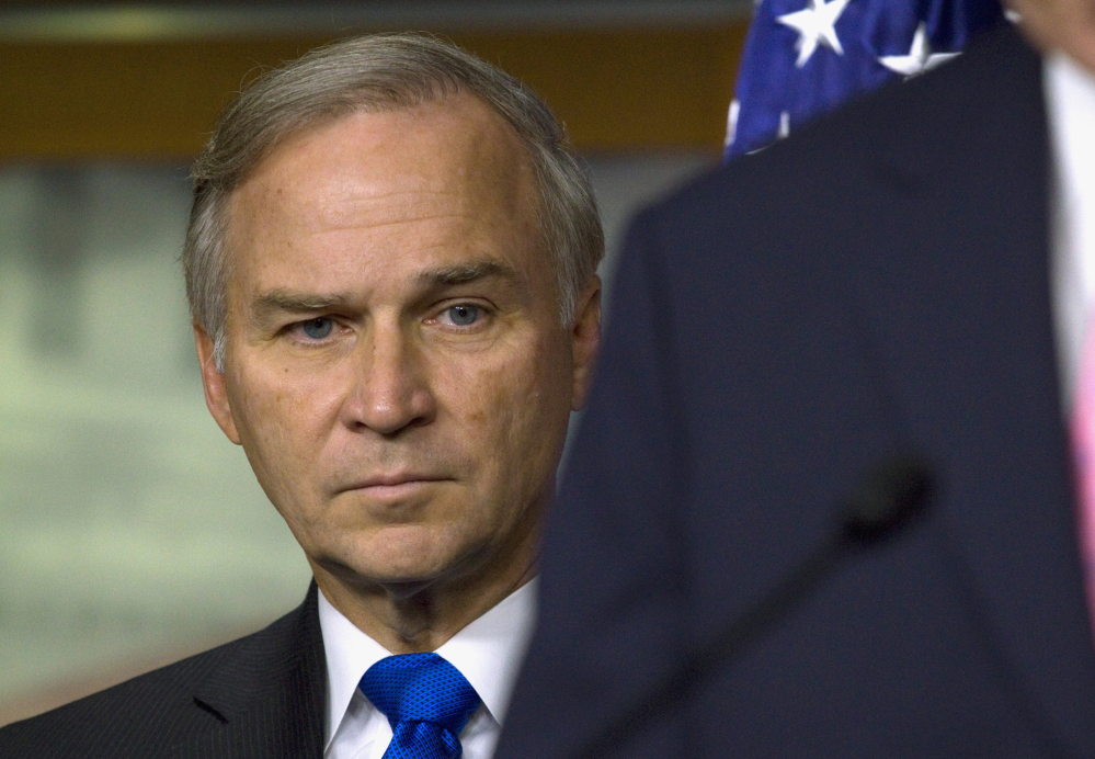 In this July 30, 2011 file photo, Rep. Randy Forbes, R-Va., chairman of the House subcommittee that oversees Navy and Marine Corps programs, is seen at a news conference on Capitol Hill in Washington.