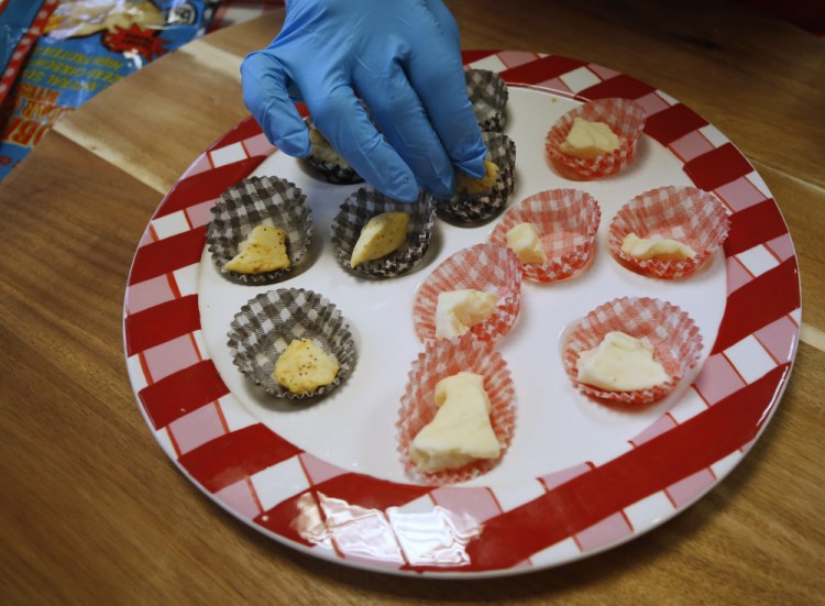 Cheese bites from the Probiotic Cheese Company come in regular cheddar and “savory pepper.” Many people believe probiotics, “friendly” bacteria in the body, have health benefits.

Derek Davis/Staff Photographer