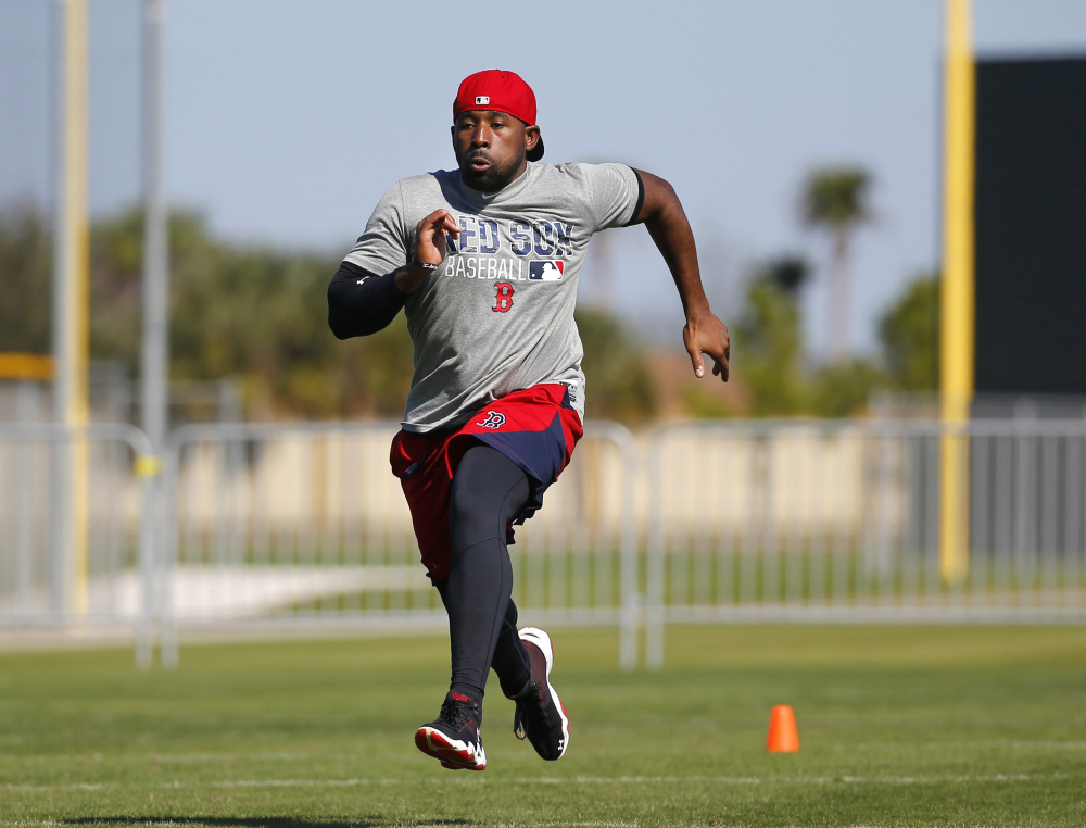 Jackie Bradley Jr., who started the 2012 season with the Portland Sea Dogs, worked very hard during the offseason and will start the 2016 season as the center fielder for the Boston Red Sox.    The Associated Press