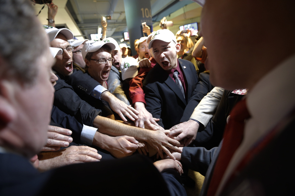 After the national party replaced 10 Maine delegates backing Ron Paul with 10 supporting Mitt Romney, the Paul supporters walked out of the Republican National Convention in 2012.