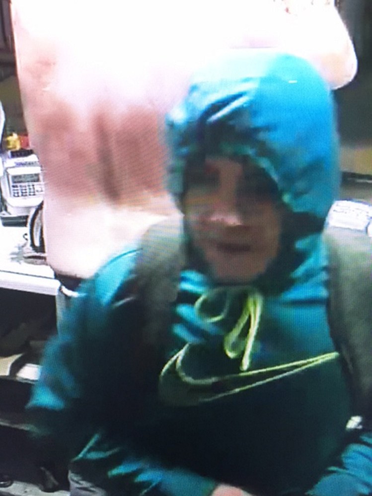 Maine State Police say this person and two others broke into the Flying Pond Variety store on Pond Road in Mount Vernon Thursday night.