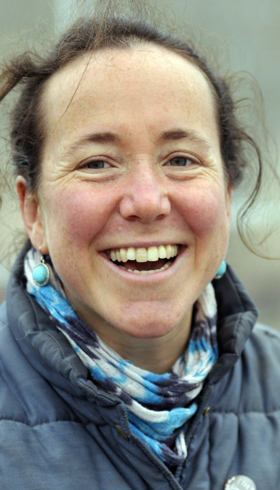 Dalziel Lewis, of Dig Deep Farm, answers questions during an interview on Friday in South China.