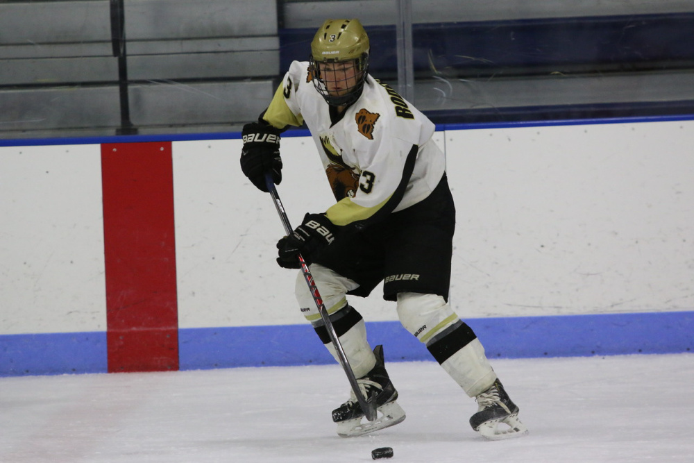 Andrew Roderigue, of Waterville, helps lead the Maine Moose 18U team into a national tournament next week in Amherst, New York.