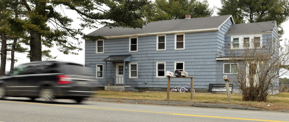 An apartment building at 709 Eastern Ave. in Augusta, seen Thursday, was shut down by the city after the tenants said they’d been living there since early February with no water and only partial heat in the building.