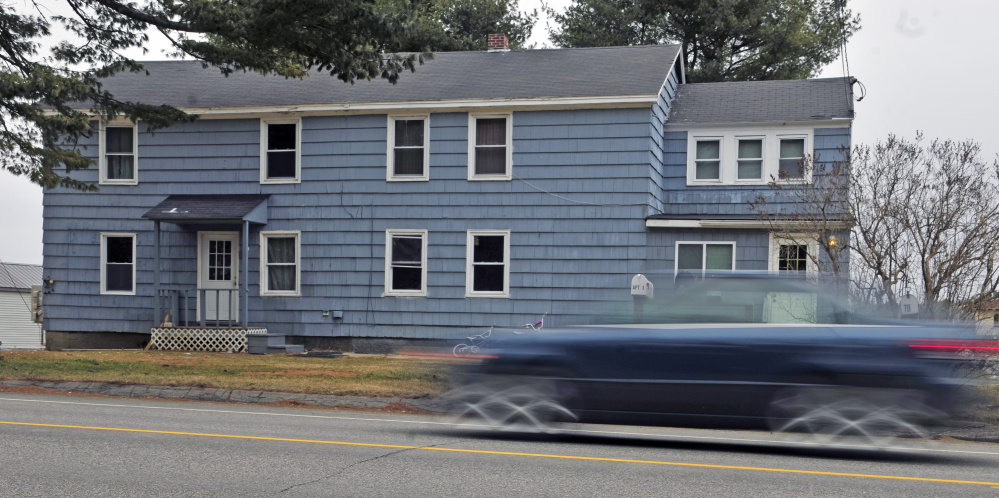 An apartment building at 709 Eastern Ave. in Augusta, seen Thursday, was shut down by the city after the tenants said they’d been living there since early February with no water and only partial heat in the building.
