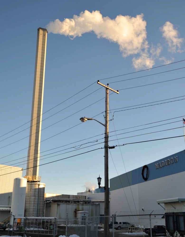 MADISON, MAINE 01-13-2015 
 Madison Paper are shutting down operations for at least two weeks starting in Jan. 24, 2015.  (Staff photo by Michael G. Seamans)
