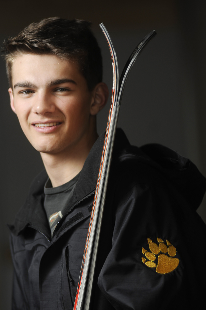 Maranacook junior Nathan Delmar is the Kennebec Journal Boys Alpine Skier of the Year.