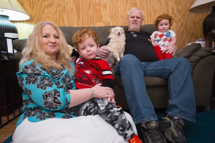 Cynthia and Michael Fielders were already caring for their grandchildren, Bentlee, 3, and Mercedes, 2, because of their son Michael’s addiction when he died of a heroin overdose. 
