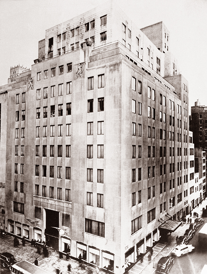 The old Bonwit Teller Building at 721 Fifth Ave. on the corner of 56th Street in New York City, as it looked in 1956. The Metropolitan Museum of Art asked Donald Trump to save the two stone bas-relief sculptures high on the façade. The Associated Press 