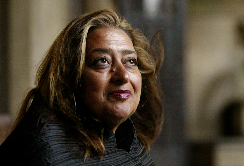 Iraqi-British architect Zaha Hadid, whose modernist structures have built around the world, is shown in this 2004 file photo. The Associated Press