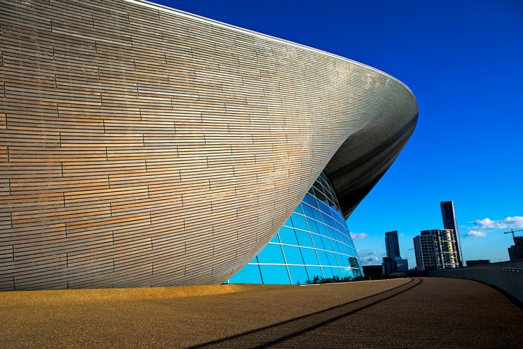 The London Aquatics Centre, built for the 2012 Olympic Games, is one of architect Dame Zaha Hadid's more recent projects. John Walton/PA, File via AP