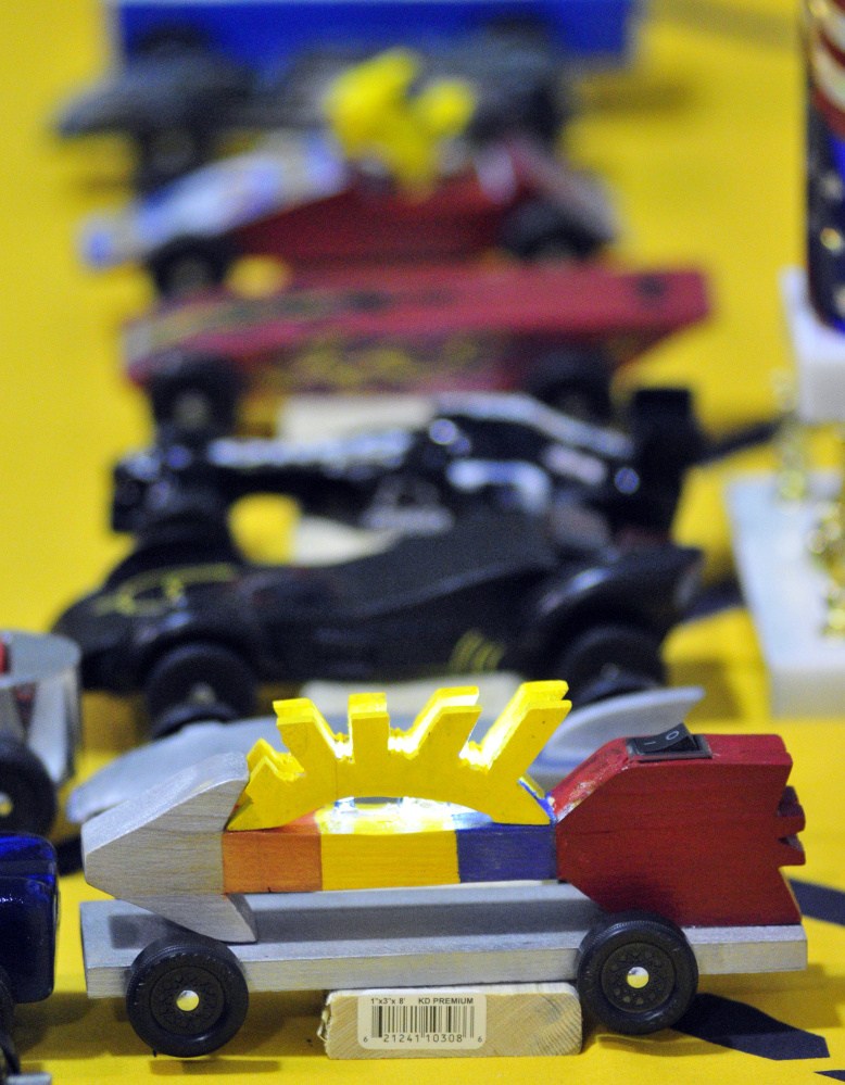 In addition to the race, there was a Best In Show design contest Saturday at the Cub Scouts' Kennebec Valley District Pinewood Derby in Augusta.