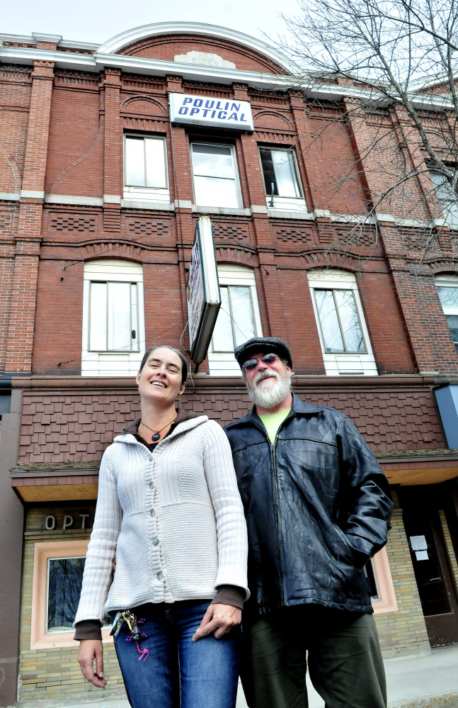 Angel and Jim O'Keeffe, owners of Joe's Smoke Shop and Happy Trails in Waterville, have bought the next-door Poulin Optical shop and building and are keeping the business open despite the fact long-time owner Bob Michaud died earlier this month.