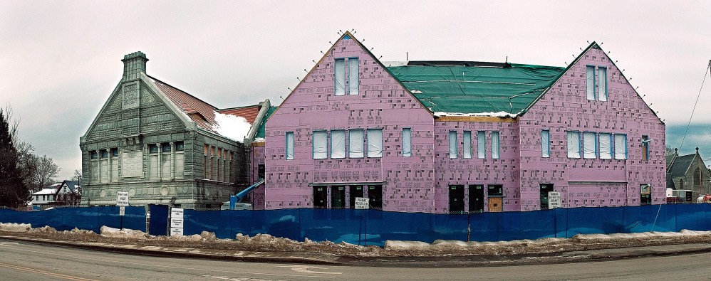 This January photo shows the expansion project at Lithgow Public Library in Augusta.