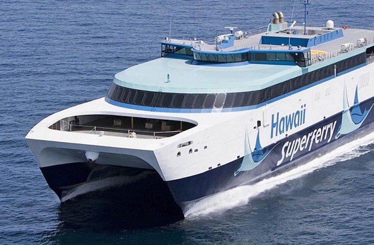 The USNS Puerto Rico, now The Cat, was once a high-speed ferry in Hawaii. It offers some amenities, but not cabins and a casino like its predecessor.