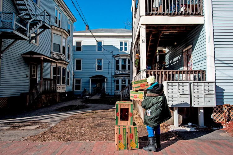 Mayor Ethan Strimling said at Thursday's meeting that the eviction of tenants from a 24-unit apartment building at 61-69 Grant St. in February was a “wake-up” call for the city.
2016 Press Herald file photo/Gabe Souza
