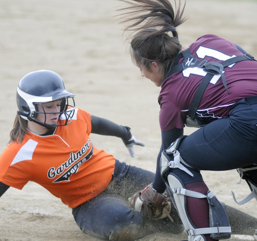Gardiner Area High School's Bri Brochu is the team's only senior this season. Despite battling a dislocated shoulder, Brochu had been relegated to hitting only, although she recently played in center field for the Tigers.